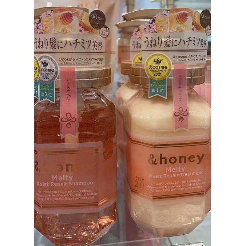 &honey melty 玫瑰蜂蜜洗发水护发素 440ml