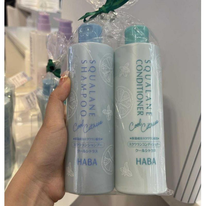 代购：HABA 夏季限定 清凉柑橘凉爽鲨烷护发素 300ml