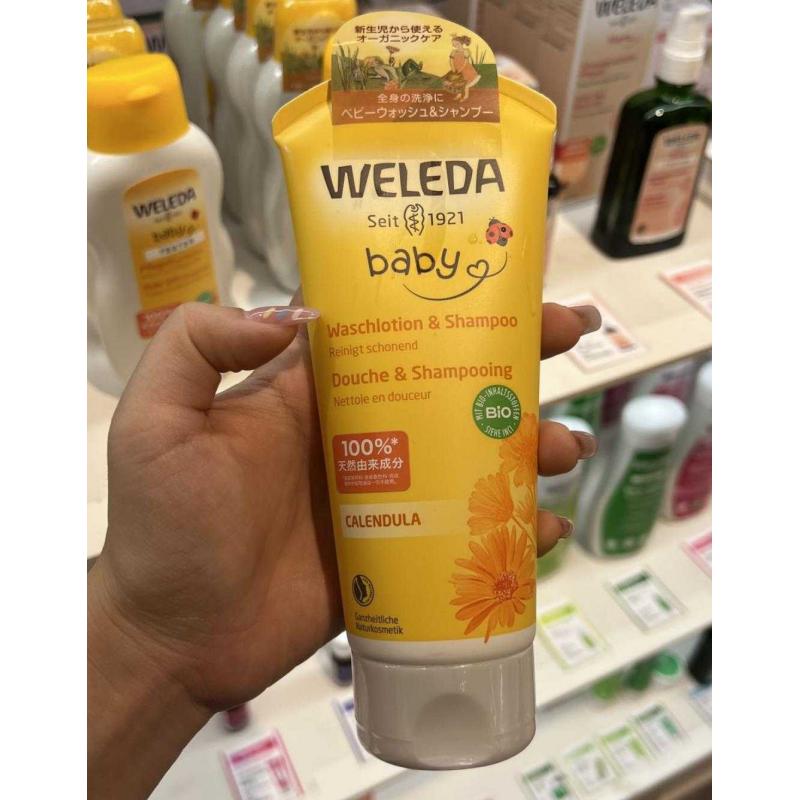 维蕾德WELEDA 金盏花宝宝洗护二合一沐浴洗发沐浴露 200ml