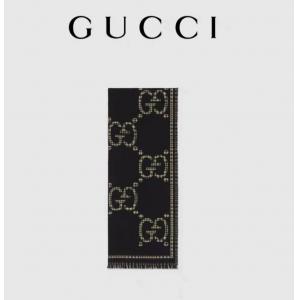 《入库后提交包邮专线》现货：GUCCI 绿G羊毛围巾