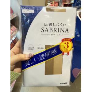 特价：郡是GUNZE 天鹅绒美肤薄透丝袜 自然肤色 蓝色包装 L-LL 3双入（389）