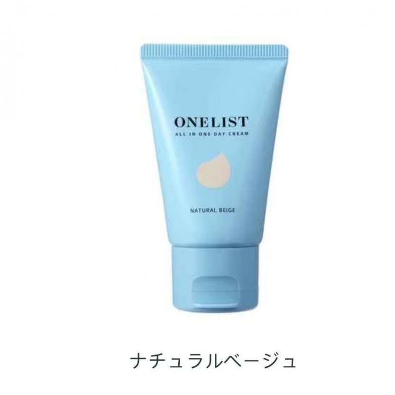 日本onelist 素肌懒人霜 从化妆水到底妆多合一速成面霜 spf30 45g