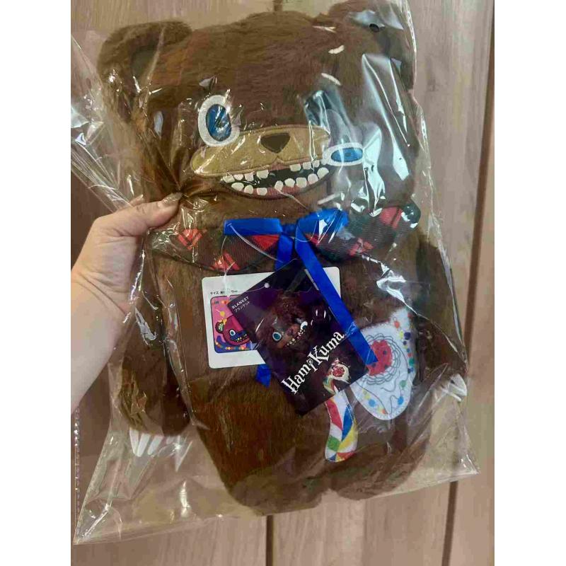 日本USJ 万圣节恐怖熊限定 大玩偶内含大毛毯（长度100*70cm）