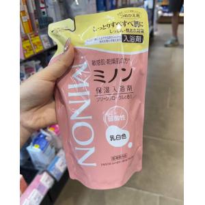 蜜浓MINON 敏感肌肤氨基酸清洁保湿入浴剂沐浴露 替换装袋装 400ml