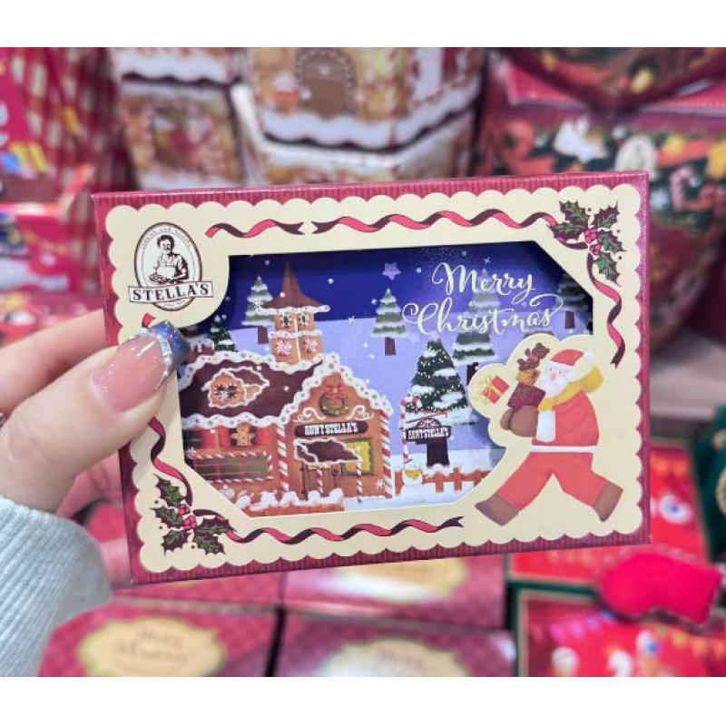 日本STELLAS 圣诞限定 饼干礼盒 5枚入（任意路线可发）