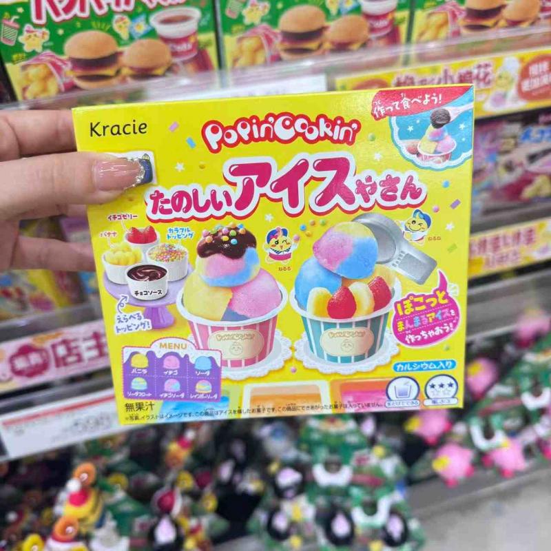 日本kracie食玩 盒装可食玩具 快乐圆形冰淇淋店 26g