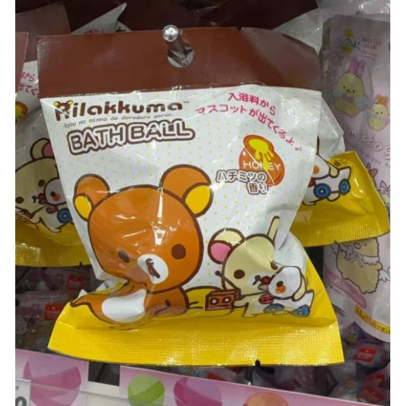 日本轻松熊盲盒泡澡沐浴球入浴剂 蜂蜜味 内含小玩具 80g