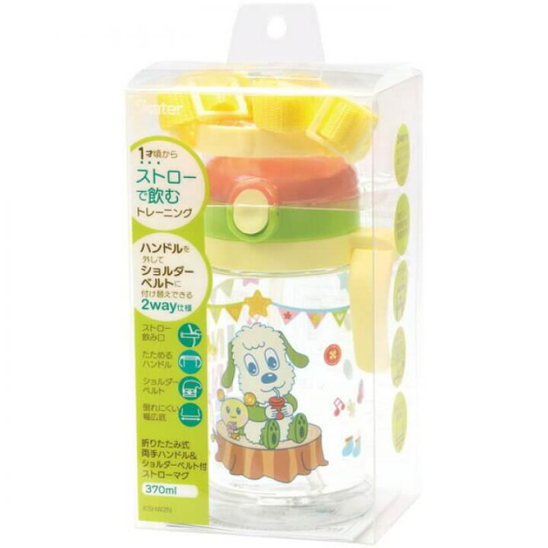 特价：斯凯达SKATER 躲猫猫狗狗吸管杯婴儿学饮杯吸管杯 370ml