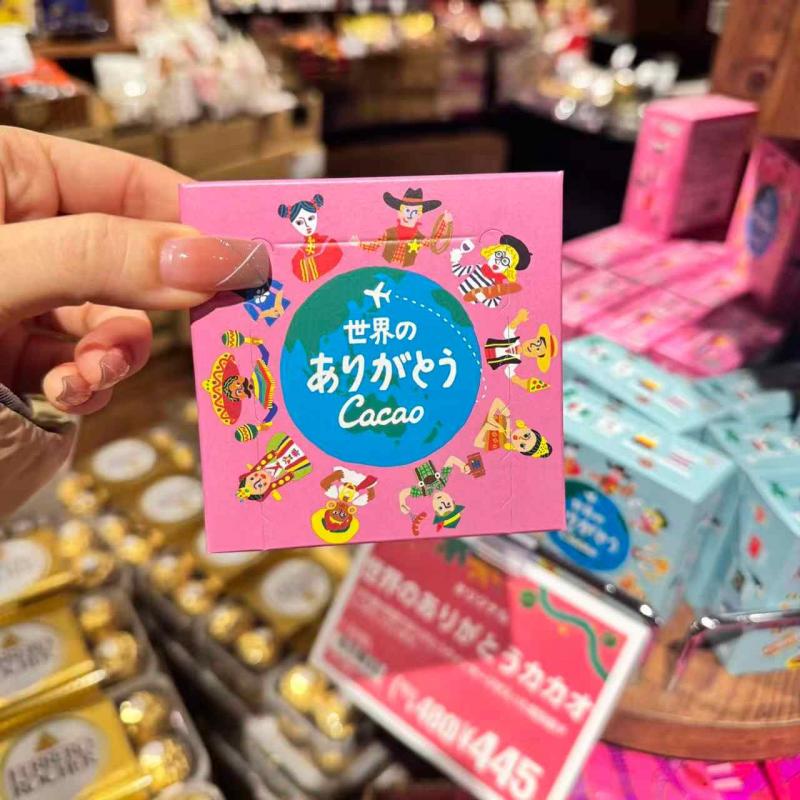 KALDI 情人节期间限定 世界的感谢语言独立包装巧克力 粉色包装 10个入（任意路线可发）