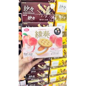 YBC 绫奏白桃饼干 6个入（只能发邮政路线）
