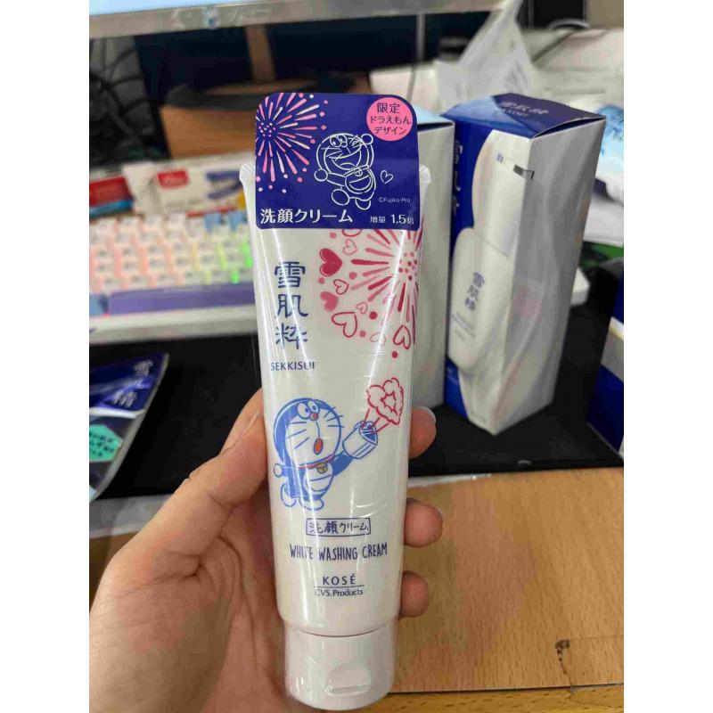 特价现货：kose高丝 雪肌粹 哆啦A梦联名美白洁面乳 120g