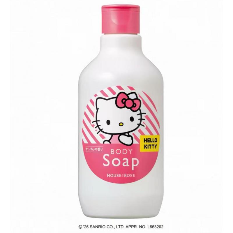 HOUSE OF ROSE玫瑰屋 hello kitty期间限定 皂香沐浴露 300ml