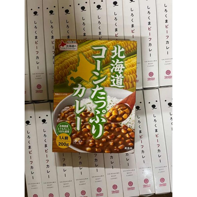 Bell食品 北海道满满玉米咖喱 中辣 1人份200g（日期至27/4/8）只能发邮政线